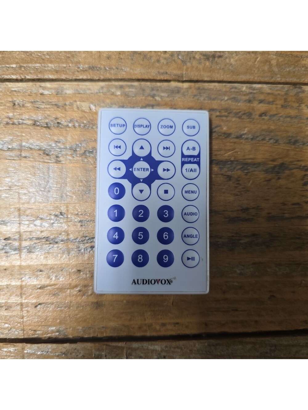 Genuine Audiovox Remote Control For Portable DVD Player